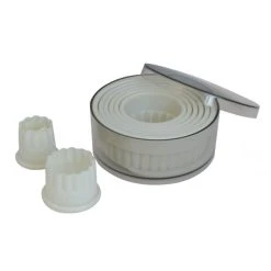 Bon marché ???? 9 Découpoirs ronds cannelés en plastique alimentaire ????