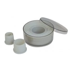 Remise ???? 9 Découpoirs Ronds unis en plastique alimentaire ????