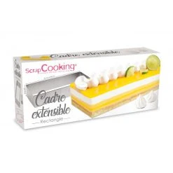 Vente flash ✔️ Cadre Pâtisserie Extensible Inox Rectangle Scrapcooking ????
