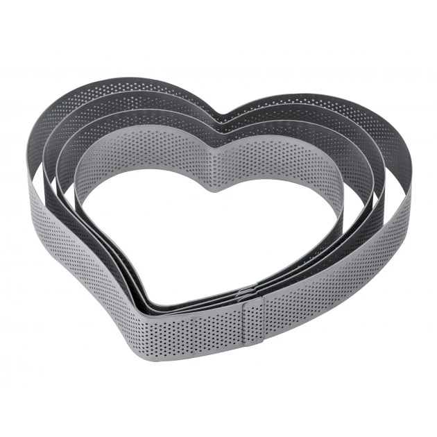 Meilleure affaire ⭐ Cercle à Entremets Coeur Inox Micro-perforé 20,5 x 19 cm x H 3,5 cm Pavoni ???? 1 Meilleure affaire ⭐ Cercle à Entremets Coeur Inox Micro-perforé 20,5 x 19 cm x H 3,5 cm Pavoni ????
