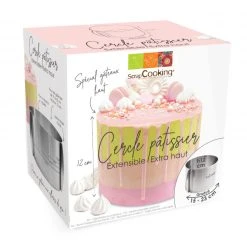 Budget ???? Cercle à Pâtisserie Extensible Inox H 12 cm Scrapcooking ????