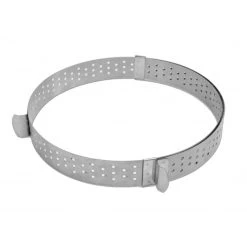 Meilleure vente ❤️ Cercle à Tarte Extensible Inox Perforé 16 à 30 cm Scrapcooking ???? -Patisse Magasin cercle a tarte extensible inox perfore 16 a 30 cm scrapcooking 2