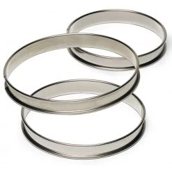 Le moins cher ???? Cercle à Tarte Inox Bords Roulés Ø 9 cm x H 2,7 cm Gobel ????