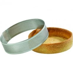 Sortie ???? Cercle à Tarte Inox Perforé Ø7 cm H.2 cm ❤️ -Patisse Magasin cercle a tarte inox perfore o7 cm h2 cm 2