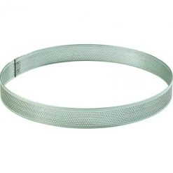 Sortie ???? Cercle à Tarte Inox Perforé Ø9 cm H.2 cm ????