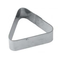 Remise ???? Cercle à Tarte Inox Triangle 7,5 x 6,5 cm x H 2 cm Pavoni ????