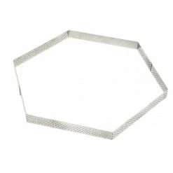 Grosses soldes ???? Cercle à Tarte Perforé Hexagone Ø28 cm De Buyer ????