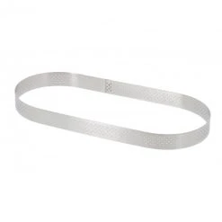 Bon marché ???? Cercle perforé forme Oblong 30 x 11 cm de L'école Valrhona par De Buyer ✨