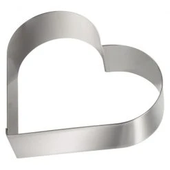 Sortie ❤️ Cercle à Pâtisserie Cœur Inox 27,5 cm H 4,5 cm Gobel ✨