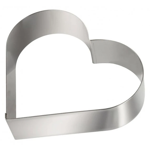 Sortie ❤️ Cercle à Pâtisserie Cœur Inox 27,5 cm H 4,5 cm Gobel ✨ 1 Sortie ❤️ Cercle à Pâtisserie Cœur Inox 27,5 cm H 4,5 cm Gobel ✨