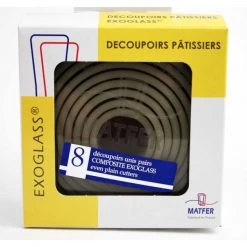 Remise ???? Découpoirs ronds unis pairs Exoglass (Boîte de 8) ????