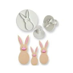 Coupon ⭐ Emporte-Pièces avec Poussoir Famille Lapin (x3) PME ????