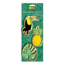 Meilleur prix ???? Emporte-Pièces Toucan, Ananas, Feuille Tropicale Inox x3 Scrapcooking ????