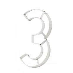 Vente flash ???? Grand Emporte Pièce Inox Chiffre 3 32x16 cm ⭐ -Patisse Magasin grand emporte piece inox chiffre 3 32x16 cm 6