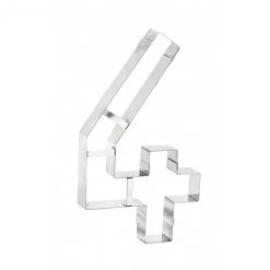 Vente flash ✔️ Grand Emporte Pièce Inox Chiffre 4 32x18 cm ✔️ -Patisse Magasin grand emporte piece inox chiffre 4 32x18 cm 6