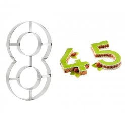 Budget ???? Grand Emporte Pièce Inox Chiffre 8 32x18 cm ????