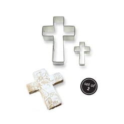 Vente flash ???? Lot de 2 Emporte-Pièces Croix 4,5 et 10 cm PME ????