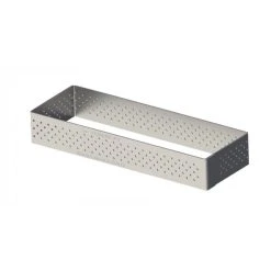 Sortie ✔️ Rectangle perforé 12 x 4 cm de L'école Valrhona par De Buyer ????