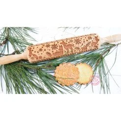 Nouveau ???? Rouleau à Pâtisserie Motif Noël Forêt Enchantée 39 cm Scrapcooking ???? -Patisse Magasin rouleau a patisserie motif noel foret enchantee 39 cm scrapcooking 3