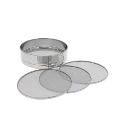 Meilleure affaire ???? Tamis Ø 21cm Inox 4 mailles interchangeables 0,5-1-2-3 mm ????