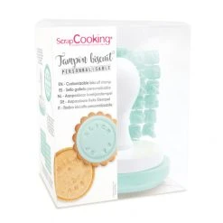 Grosses soldes ???? Tampon Biscuit Personnalisable Scrapcooking ????